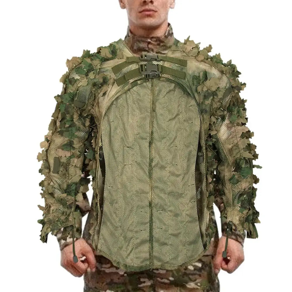 Ghillie Suit Breathable Ghillie Suit For Turkey Hunting Hunting Gear Camouflage Material Woodland