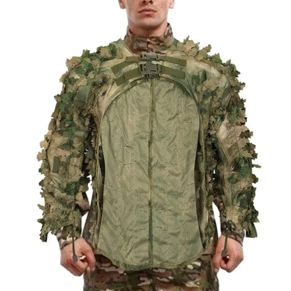 Ghillie Suit Breathable Ghillie Suit For Turkey Hunting Hunting Gear Camouflage Material Woodland