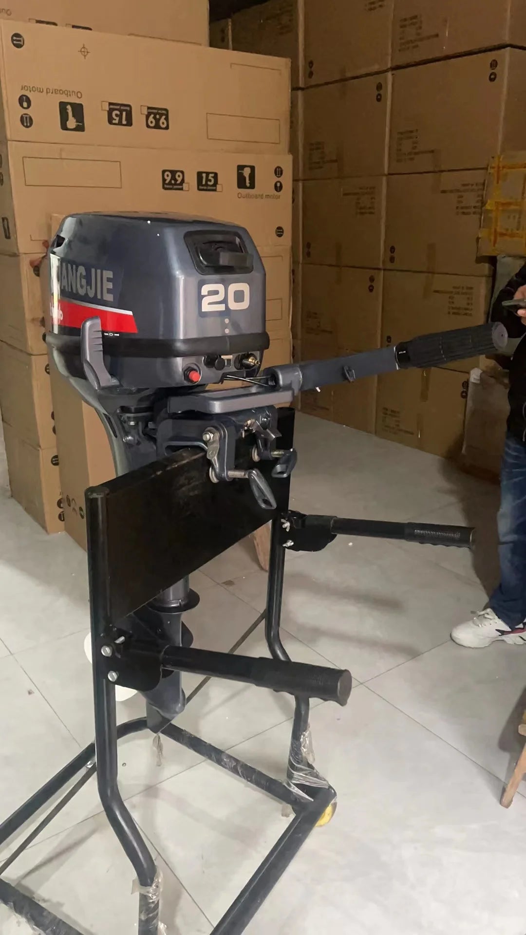 Boat Accesso 2 Stroke 20HP Boat Engine Water Gasoline like Yamaha Outboard Motor Boat