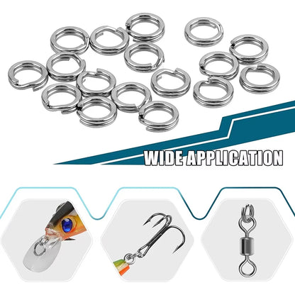 5 Sizes High Strength Large tensile Force Fishing Loop Fishing Lure Connector 200/250PC
