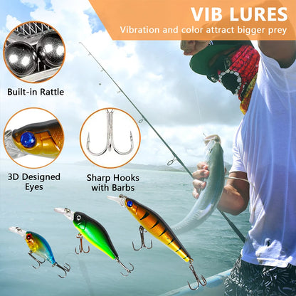 Fishing Lures Set Soft and Hard Bait