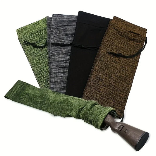 Silicone Treated Gun Sock Polyester Rifle Shooting Fishing Rod Protection Cover Bag Case Hunting Sleeve