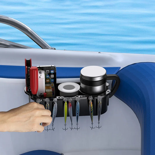 Boat Storage Organizer Fishing Tool Holder Marine Cup Holder Marine Storage Caddy Box
