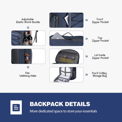 WESTTUNE 35 Can Cooler Backpack Leakproof Insulated