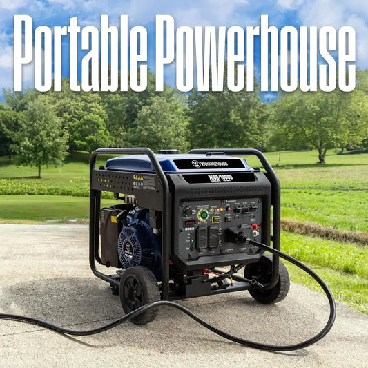 10000 Peak Watt Portable Open Frame Inverter Generator, Remote Electric Start with Auto Choke ,Transfer Switch Ready | USA | NEW