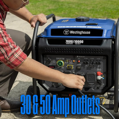 10000 Peak Watt Portable Open Frame Inverter Generator, Remote Electric Start with Auto Choke ,Transfer Switch Ready | USA | NEW
