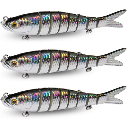 3PCS Swimbait 11g 16g 27g Multi Joint Lure Sinking Pencil Bionic Swimming Pesca Bass Treble Hook