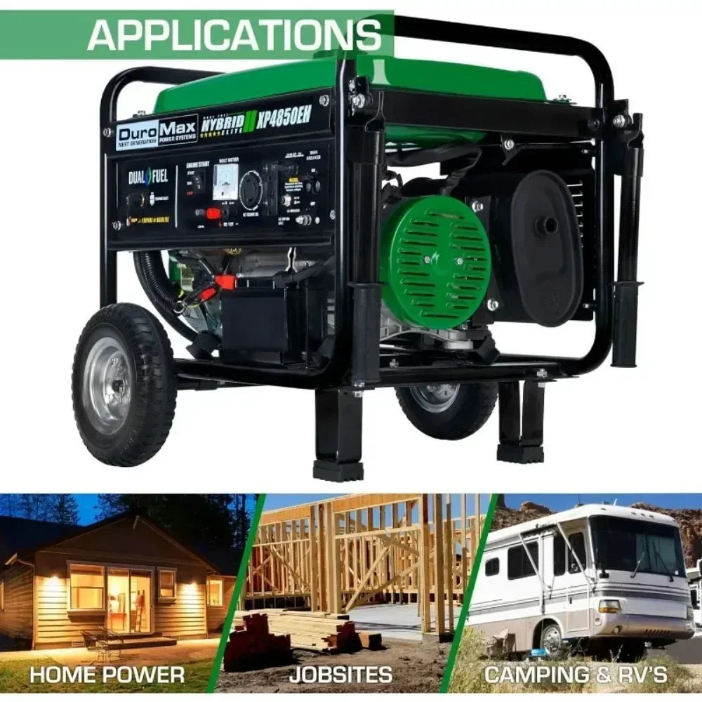 HOT New 4850 Watt Gas or Propane Powered-Electric Start-Camping & RV Ready, 50 State Approved Dual Fuel Portable Generator | USA