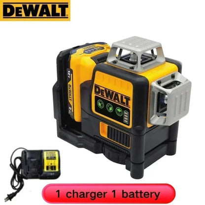 DEWALT  Laser Level DW089LG Self Levelling 12 Line 3 x 360 Degrees Green Beam Laser 12V MAX Li-Ion Battery Lasers