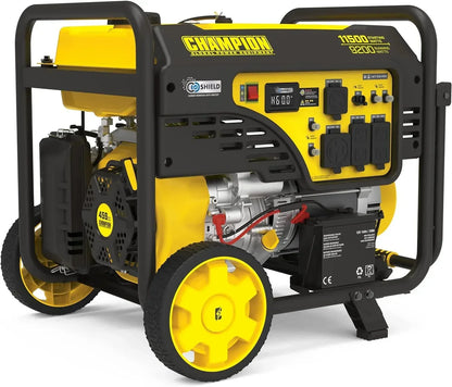 New  Equipment 201110 11,500/9,200-Watt Electric Start Portable Generator with CO Shield,Yellow   | USA | NEW