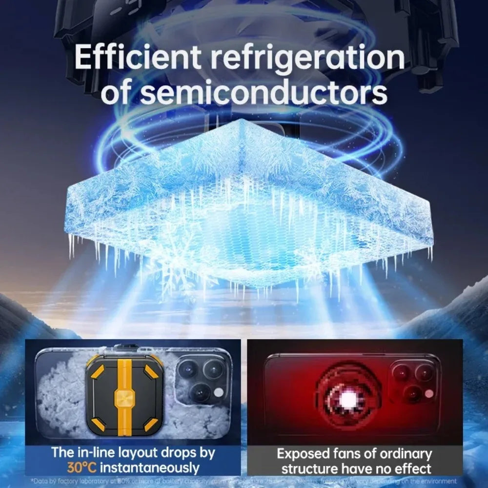 P70 NEW 10W Mobile Phone Semiconductor Cooling Fan Radiator with 2000mAh Battery PUBG