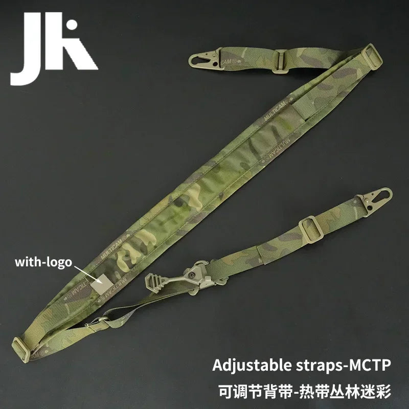 Tactical Quick Release Sling Strap 2 Points Adjustable Rifle Nylon Strap Outdoor Hunting Weapon HK416