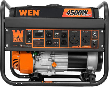 GN4500 4500-Watt 212cc Transfer Switch and RV-Ready Portable Generator, CARB Compliant, Orange/Black