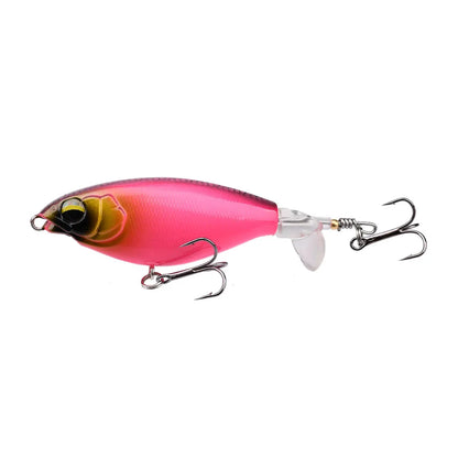 1Pcs Topwater Top Water Fishing Lure 6g/10g Trolling Catfish Artificial Hard Bait with Soft Rotating Tail Fishing Tackle