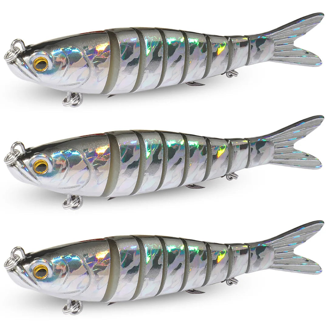 3PCS Swimbait 11g 16g 27g Multi Joint Lure Sinking Pencil Bionic Swimming Pesca Bass Treble Hook