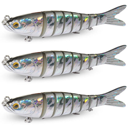 3PCS Swimbait 11g 16g 27g Multi Joint Lure Sinking Pencil Bionic Swimming Pesca Bass Treble Hook