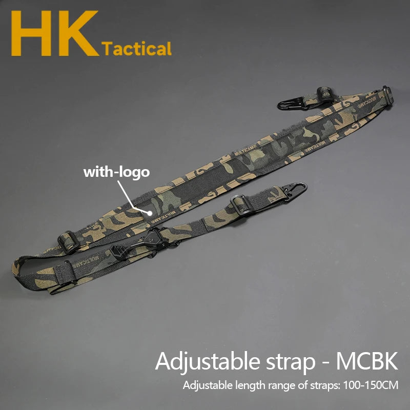 Tactical Rifle 2 Point sling Modular Shoulder Strap QD Quick Adjust M4 AK