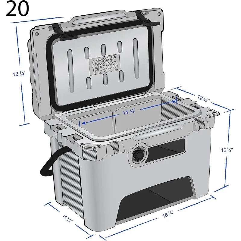 Camo 20 Quart Ice Chest Heavy Duty High Performance Roto-Molde