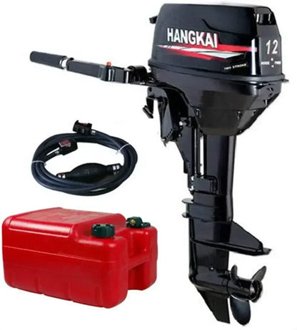 18HP 2 Stroke Outboard Motor, Fishing Boat Engine Water Cooling 246CC