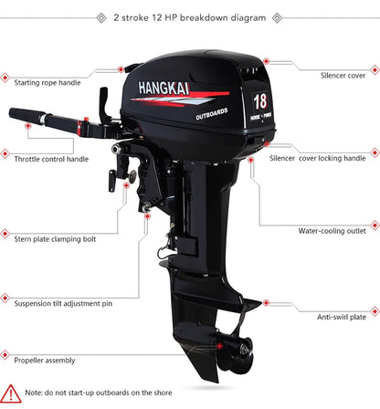 Outboard Motor 18HP 2 Stroke Outboard Engine  Brand Engines & components 2 Stroke Engine