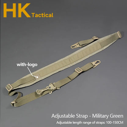 Tactical Rifle 2 Point sling Modular Shoulder Strap QD Quick Adjust M4 AK