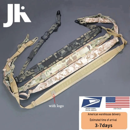 Tactical Quick Release Sling Strap 2 Points Adjustable Rifle Nylon Strap Outdoor Hunting Weapon HK416