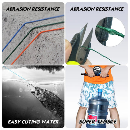 HLUR X8 Strong 300M 1000M 8 Strand Weaves PE Braided Fishing  Multifilament 8 Braid Wire 20-88LB