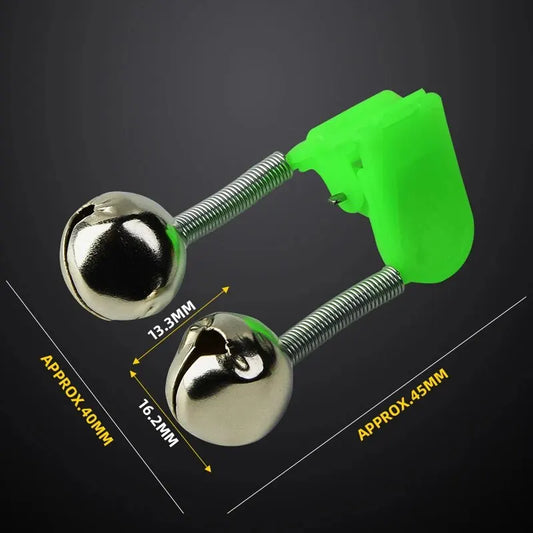 5pcs/lot Fishing Bite Alarms Fishing Rod Bell Rod Clamp Tip Clip Bells Ring
