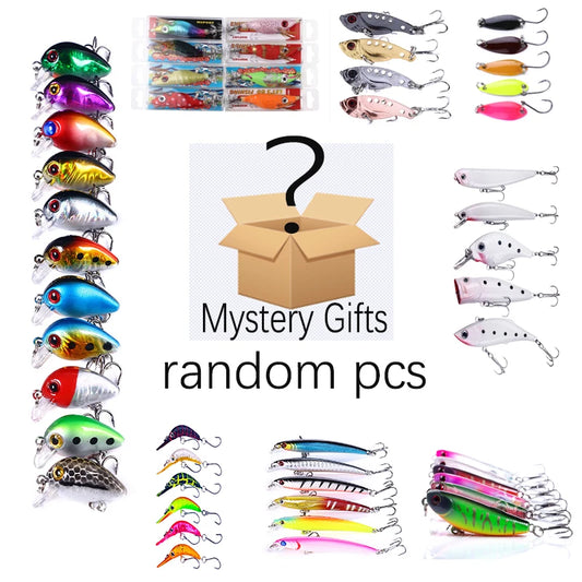 3-20 Pcs of Random Fishing Lure Minnow Popper Crankbait pencil VIB  Wobble Bait Artificial Bait peche Sea fishing