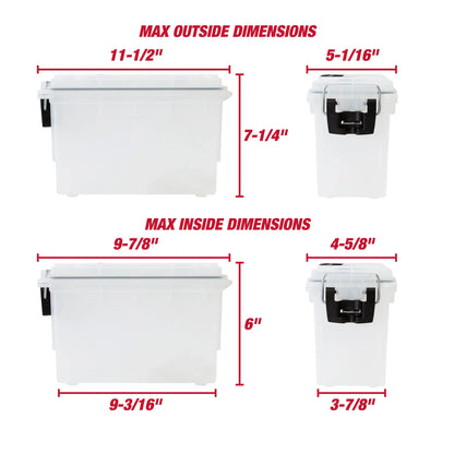 Frost Locking and Stacking Utility and Tool Box, Durable Plastic 11.5" x 5.06" x 7.25"
