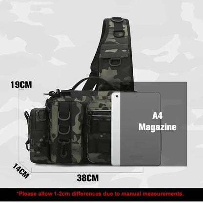 Fishing Tackle Backpack Lure Box Gear Storage Bag Fanny Pack for Men Fly Fishing