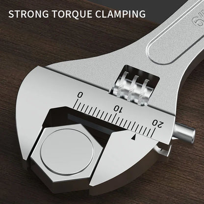 Adjustable Wrench Large Openin long Handle Universal Spanner Carbon Steel Mechanical Workshop Hand Repair Tools Wrench Tools