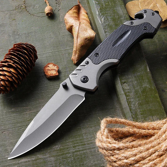 Outdoor Stainless Steel Folding Knife High Hardness Portable EDC Camping Pocket Knife Hiking T