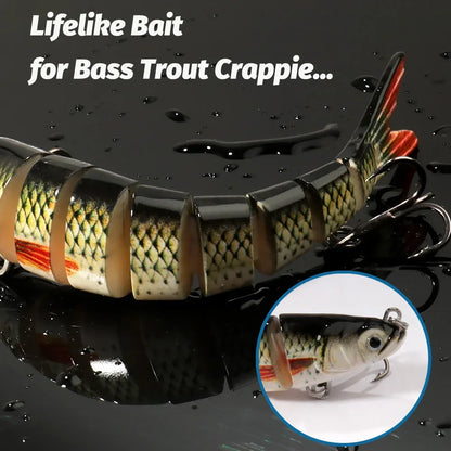 3PCS Swimbait 11g 16g 27g Multi Joint Lure Sinking Pencil Bionic Swimming Pesca Bass Treble Hook