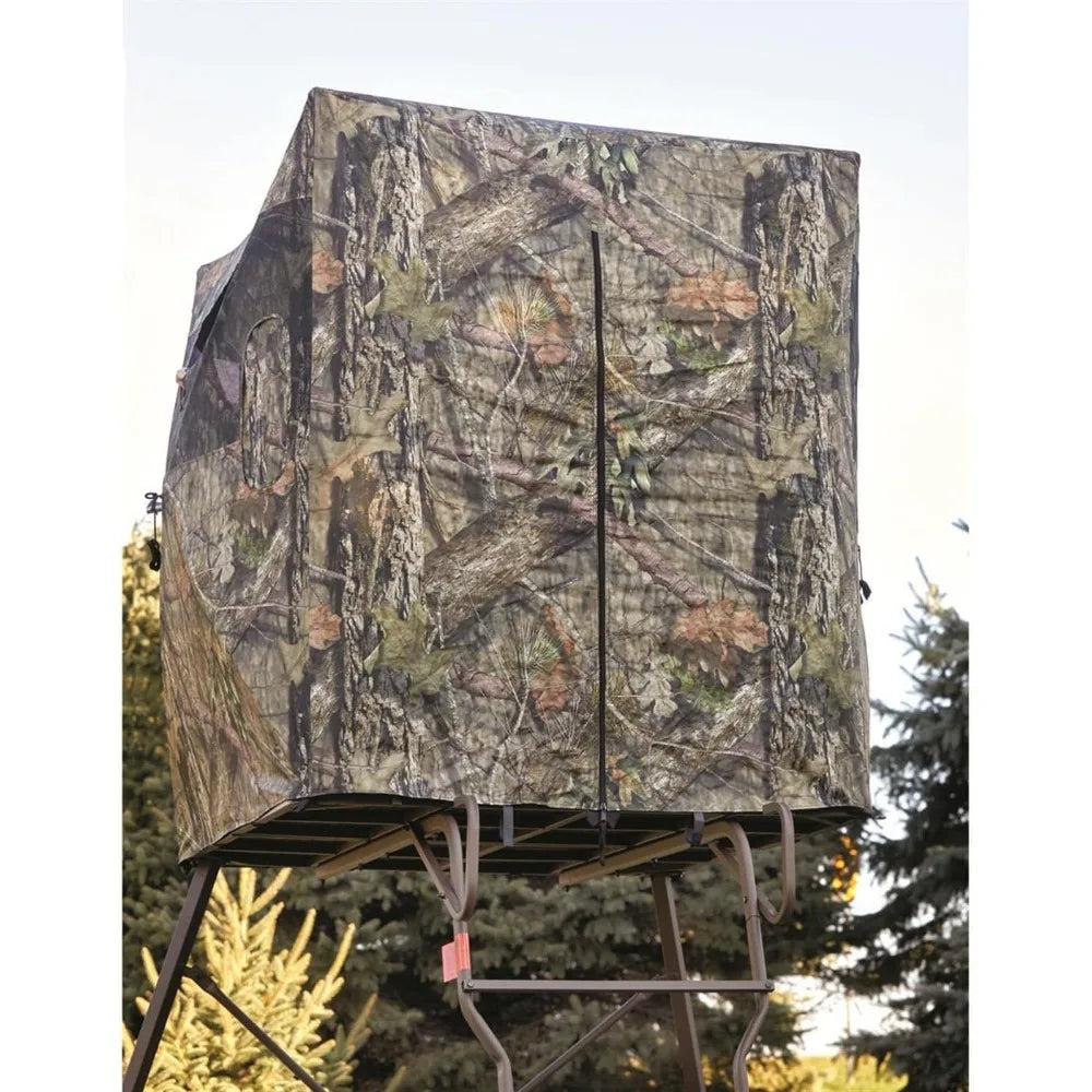 6 Foot Tripod Hunting Tower Blind, 2-Man Stand Elevated, Hunting Gear