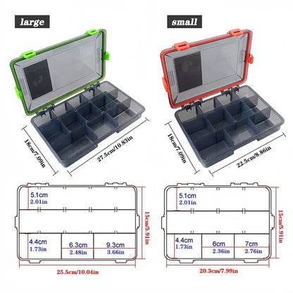 Fishing Tackle Box Large Capacity Fishing Accessories Tool Storage Box Fish Hook Lure Fake Bait Boxes Carp Fishing Goods