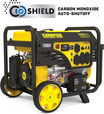 New  Equipment 201110 11,500/9,200-Watt Electric Start Portable Generator with CO Shield,Yellow   | USA | NEW