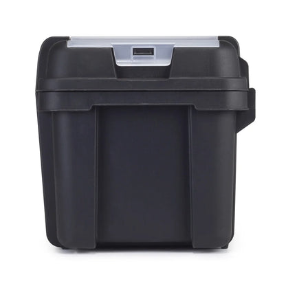 19 Inch Plastic Toolbox Heavy Duty Storage Kit Portable Tool Organizer Removable Tray Lid Organizers Lockable Design