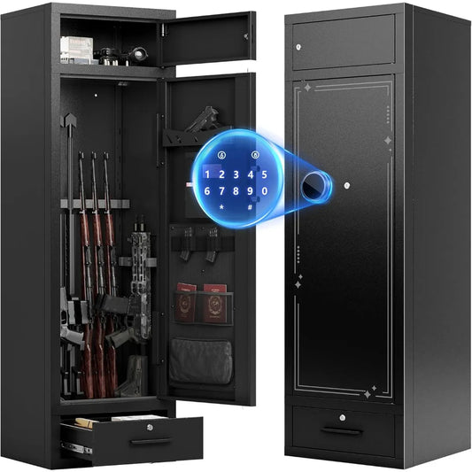10-15 Gun Safes for Home Rifle and Pistols, Large Gun Cabinets for Rifles and Shotguns,Gun