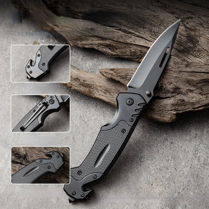 Outdoor Stainless Steel Folding Knife High Hardness Portable EDC Camping Pocket Knife Hiking T