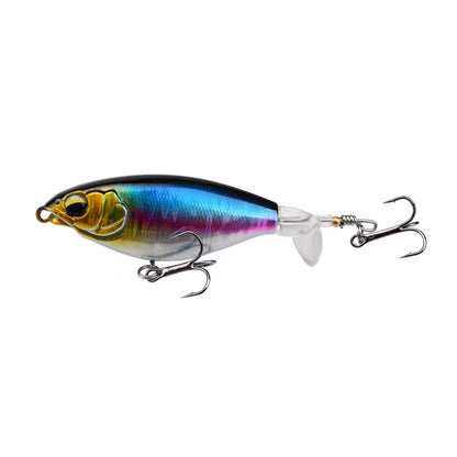1Pcs Topwater Top Water Fishing Lure 6g/10g Trolling Catfish Artificial Hard Bait with Soft Rotating Tail Fishing Tackle