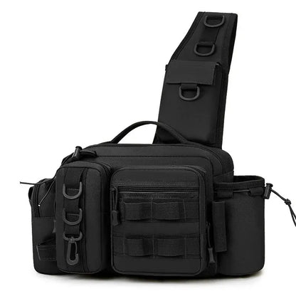 Fishing Tackle Backpack Lure Box Gear Storage Bag Fanny Pack for Men Fly Fishing