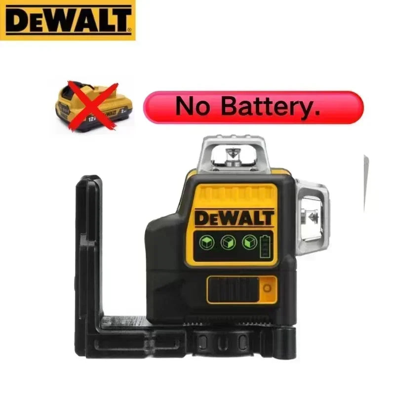 DEWALT  Laser Level DW089LG Self Levelling 12 Line 3 x 360 Degrees Green Beam Laser 12V MAX Li-Ion Battery Lasers