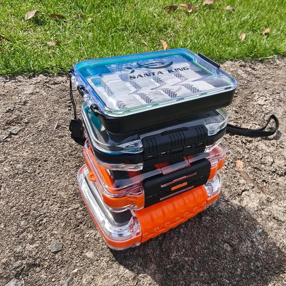 SantaKing Fishing Tackle Box Fly Hooks Storage Box Durable Multiple Layers Portable for Organized Outdoor Fishing