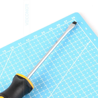 1pc Magnetic Slotted Flat Head Screwdriver Multifunctional Household Basic Anti Slip Manual Screw Drive Tool