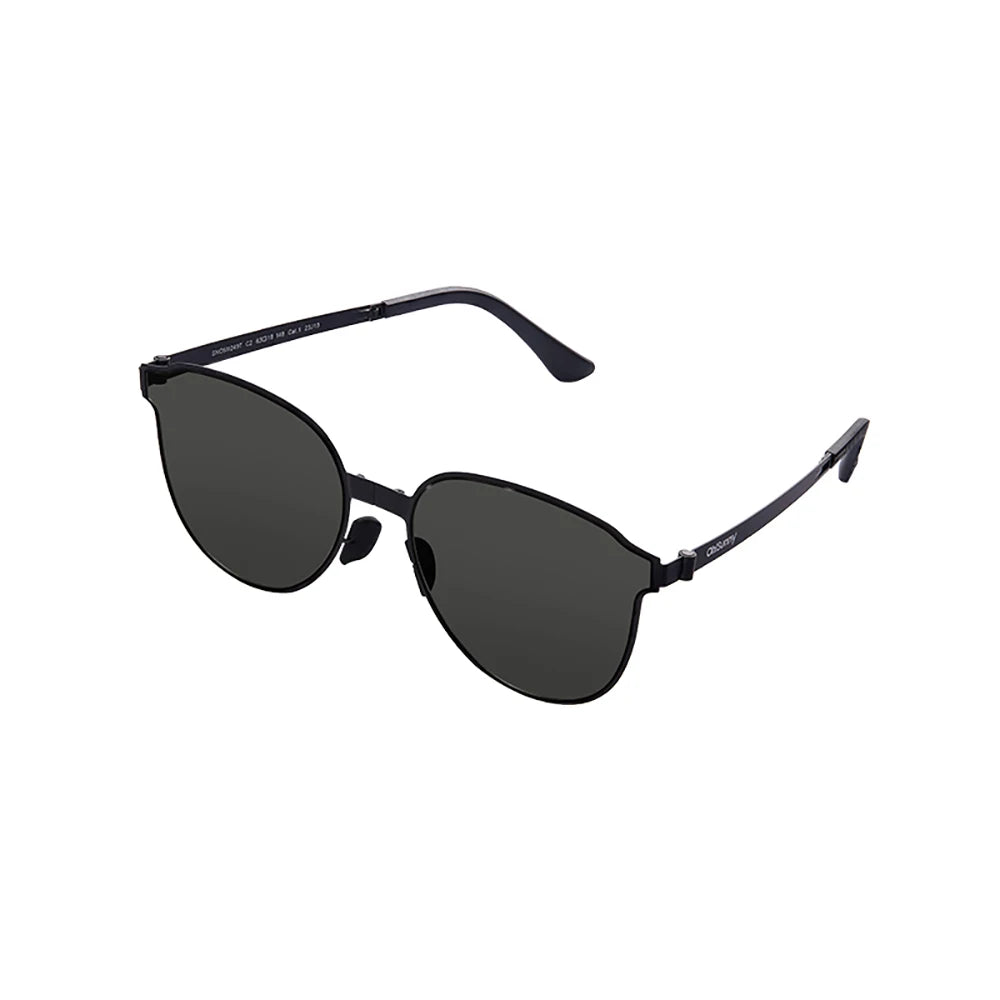 Classic Folding Metal Sunglasses 2024 New Fashion Stainless Steel Frame Nylon Lenses Outdoor