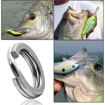 5 Sizes High Strength Large tensile Force Fishing Loop Fishing Lure Connector 200/250PC