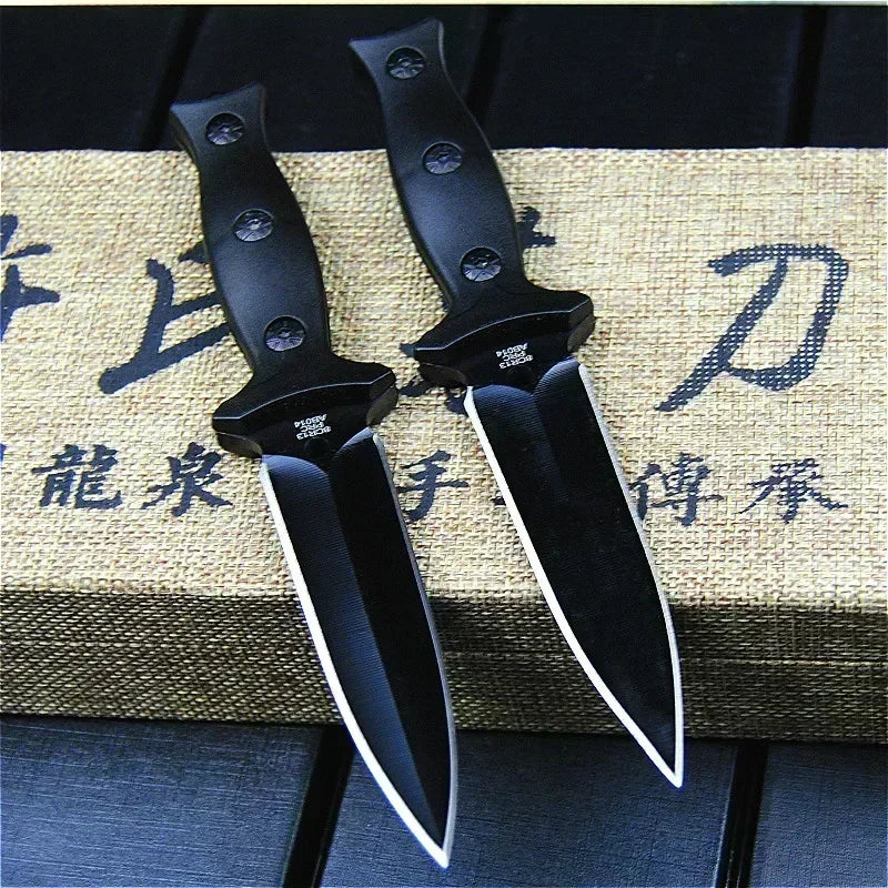 High Hardness Pocket Tactical Knife Fixed Blade Knife Survival Rescue EDC Tool Hunting Knife Military
