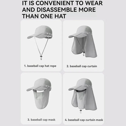 GTUBIKE Fishing Cap Windproof And Face-protecting Hat Outdoor Sports Climbing Cycling Breathable Facemask For Women And Men