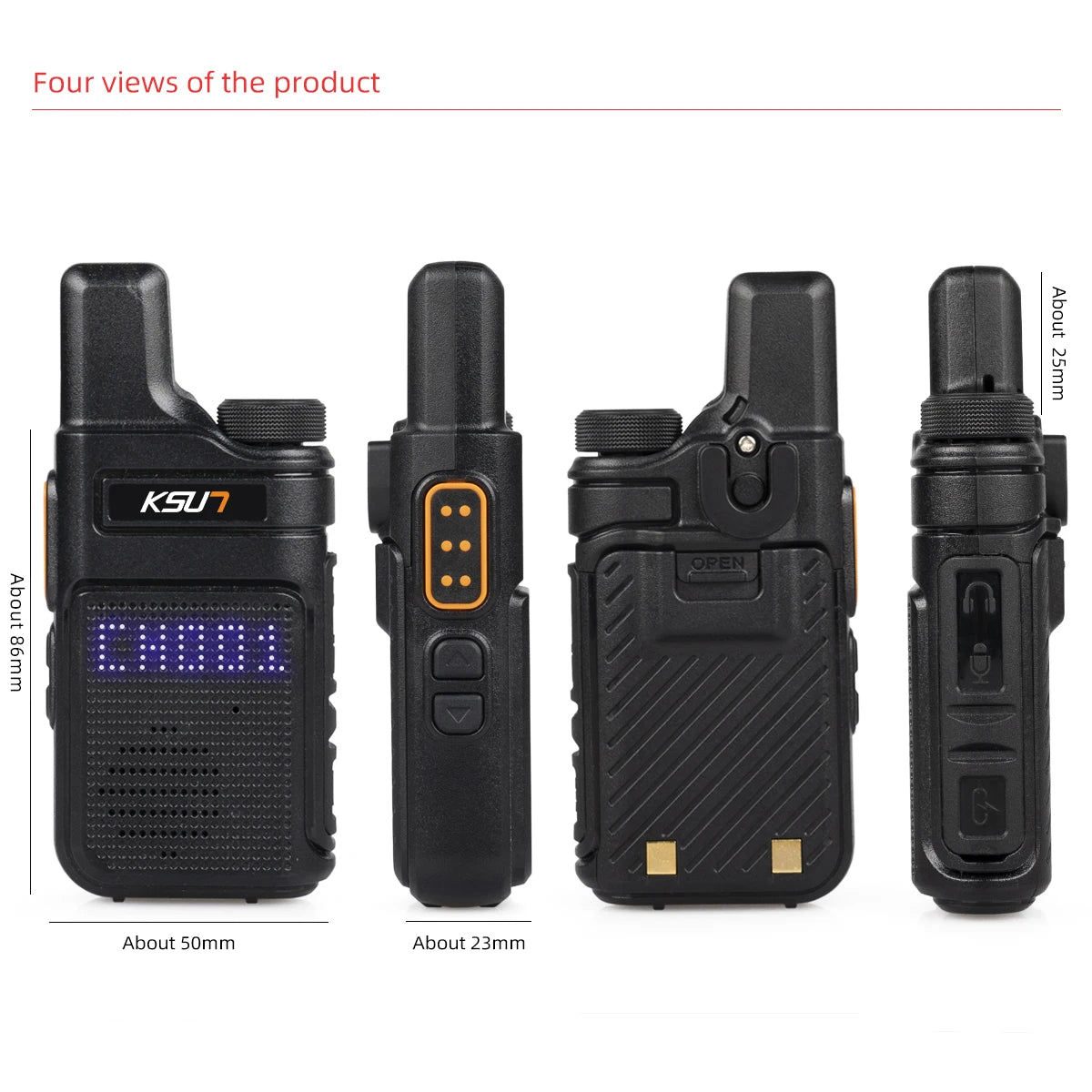 KSUT PMR446 Walkie Talkie 2pcs/1pcs Mini Size Portable Handheld Radio Wireless Set Two Way Radio Station Comunicador Transceiver